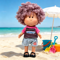 24cm MIA Potato Doll – Lavender Curly Hair, Casual Daily Outfit, Black Flat Shoes. Street‑style play doll—perfect as a birthday, Christmas, Children’s Day gift for imaginative play.