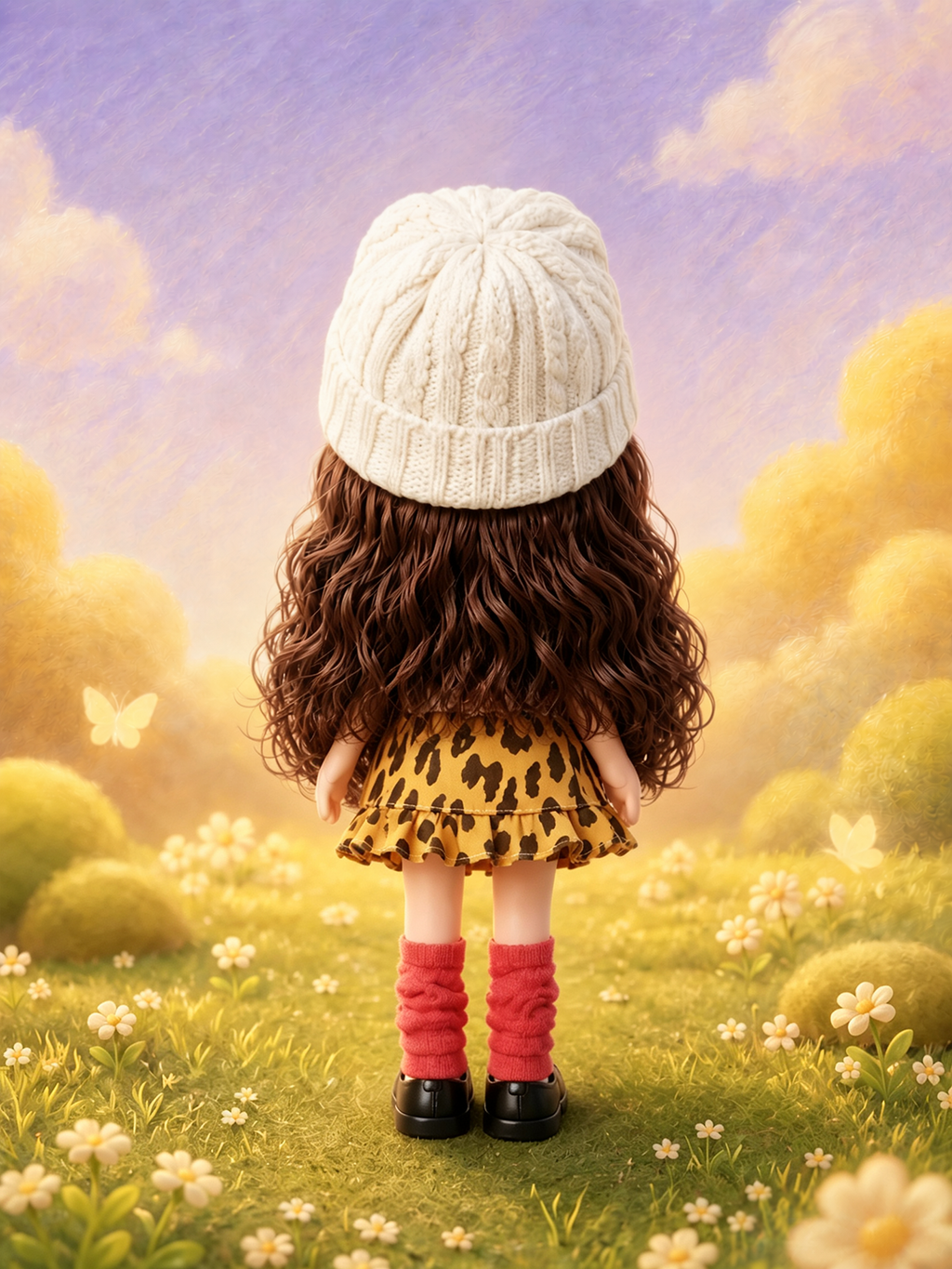 30cm Spanish Mia Potato Doll Retro Casual Outfit Set, Handmade DIY Dress-Up Trend Collectible Toy, Christmas Gift, Birthday Holiday Gift for Girls