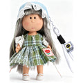 14cm MIA Potato Doll Keychain, Lace Bonnet Plaid Lace Dress Cottage Style Backpack Charm Holiday Gift for Girls