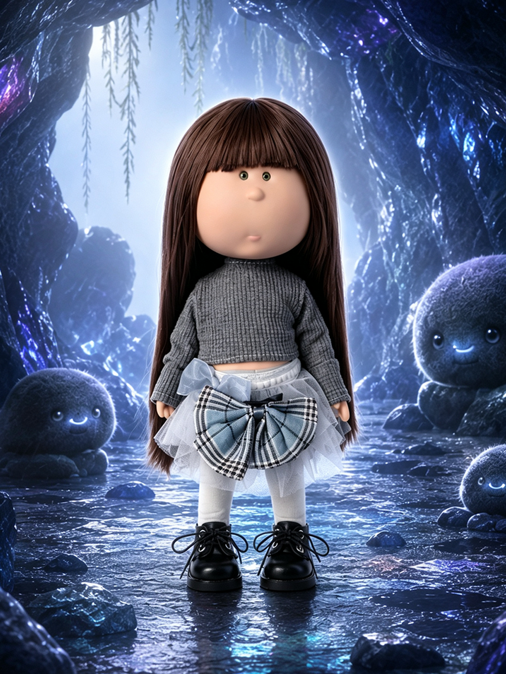 30cm Spanish Mia Potato Doll, High Texture DIY Dress Up Doll, Trendy Collectible Toy, Perfect Birthday & Holiday Gift for Girls
