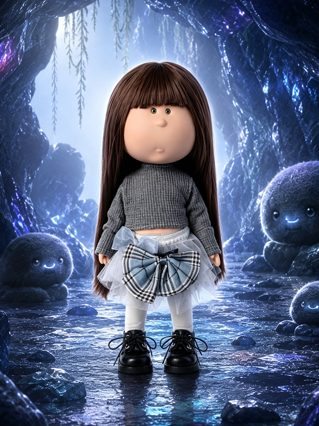 30cm Spanish Mia Potato Doll, High Texture DIY Dress Up Doll, Trendy Collectible Toy, Perfect Birthday & Holiday Gift for Girls