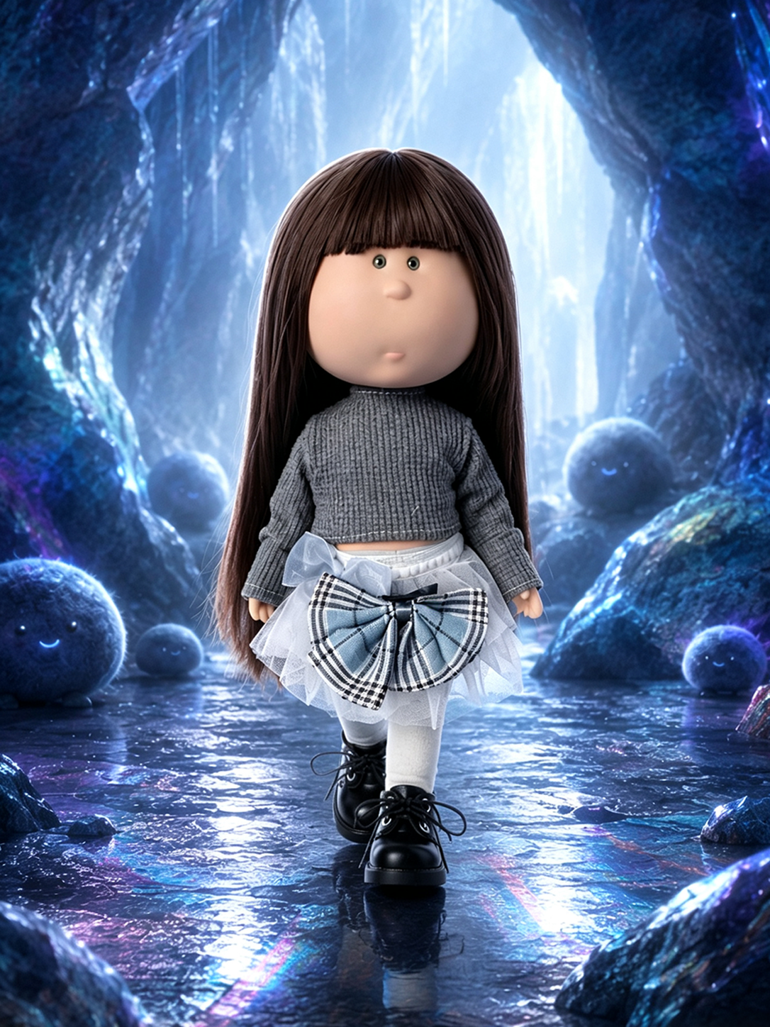 30cm Spanish Mia Potato Doll, High Texture DIY Dress Up Doll, Trendy Collectible Toy, Perfect Birthday & Holiday Gift for Girls