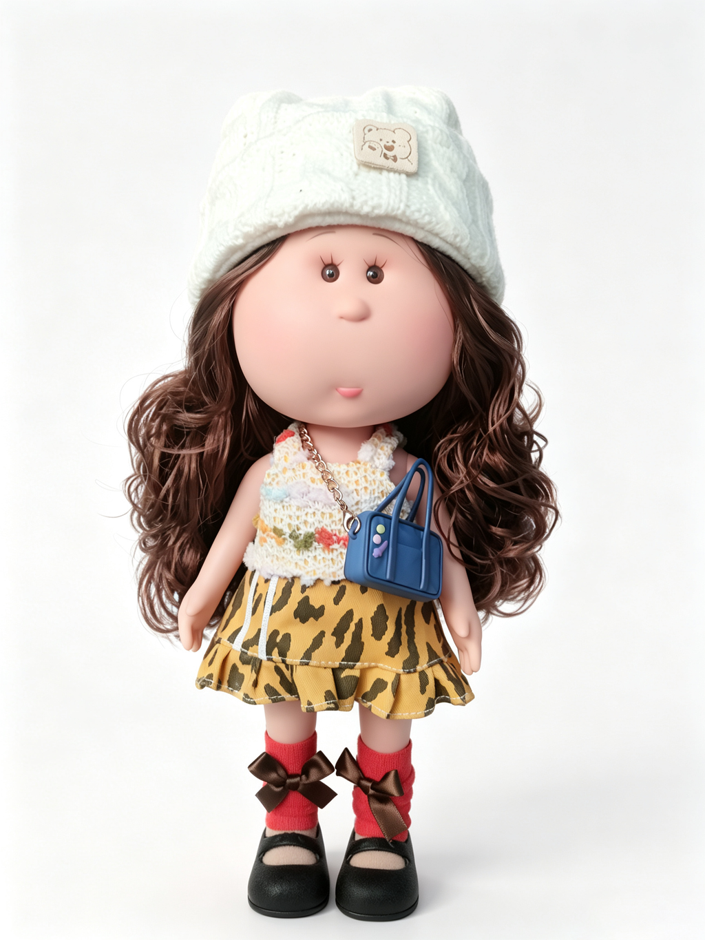 30cm Spanish Mia Potato Doll Retro Casual Outfit Set, Handmade DIY Dress-Up Trend Collectible Toy, Christmas Gift, Birthday Holiday Gift for Girls
