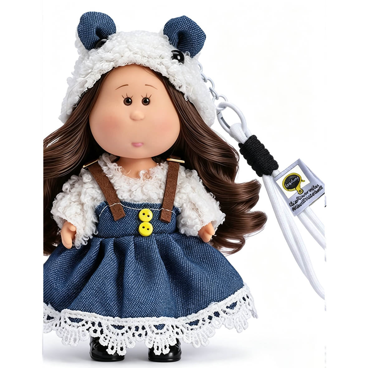 14cm Cute Potato Doll Pendant Handmade Cow Outfit Plush Keychain Collectible Vinyl Doll Bag Charm Gift